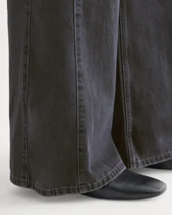 Paneled Ultra Wide-Leg Jean