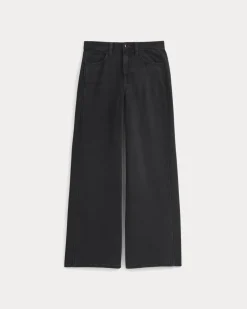 Paneled Wide-Leg Jean