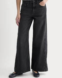 Paneled Wide-Leg Jean