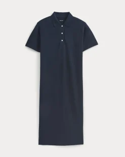 Pique Polo Short-Sleeve Dress