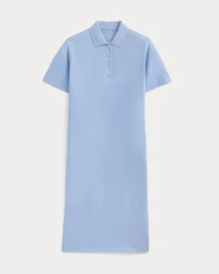 Pique Polo Short-Sleeve Dress