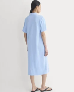Pique Polo Short-Sleeve Dress