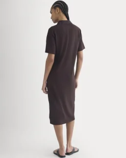 Pique Polo Short-Sleeve Dress