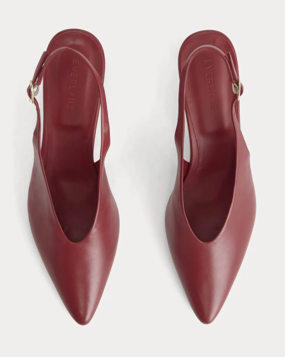 Pointed-Toe Slingback Heel