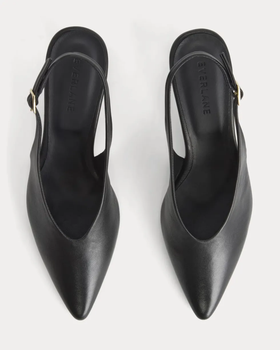 Pointed-Toe Slingback Heel