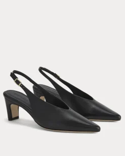 Pointed-Toe Slingback Heel