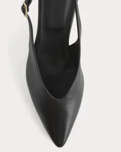 Pointed-Toe Slingback Heel