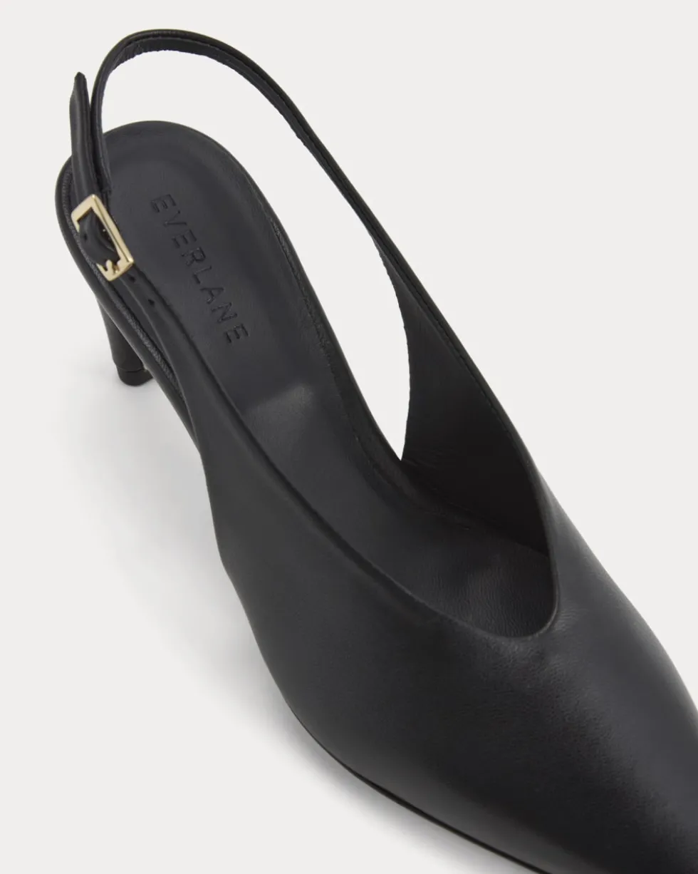 Pointed-Toe Slingback Heel