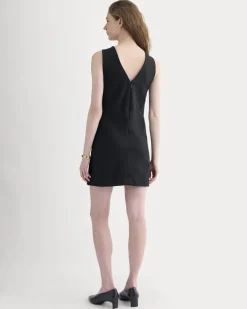 Ponte V-Neck Mini Dress