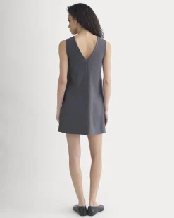 Ponte V-Neck Mini Dress