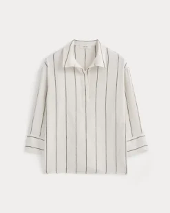 Popover Shirt in Linen