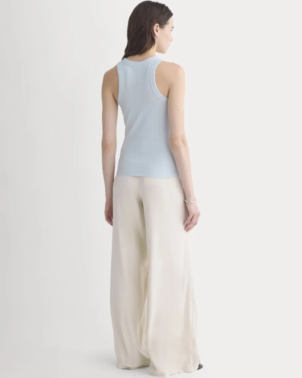 Racerback Tank in Pointelle
