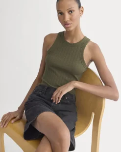 Racerback Tank in Pointelle