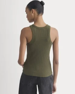 Racerback Tank in Pointelle