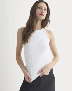 Racerback Tank in Pointelle