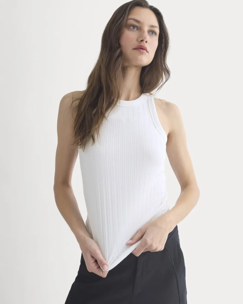 Racerback Tank in Pointelle