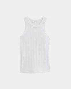 Racerback Tank in Pointelle