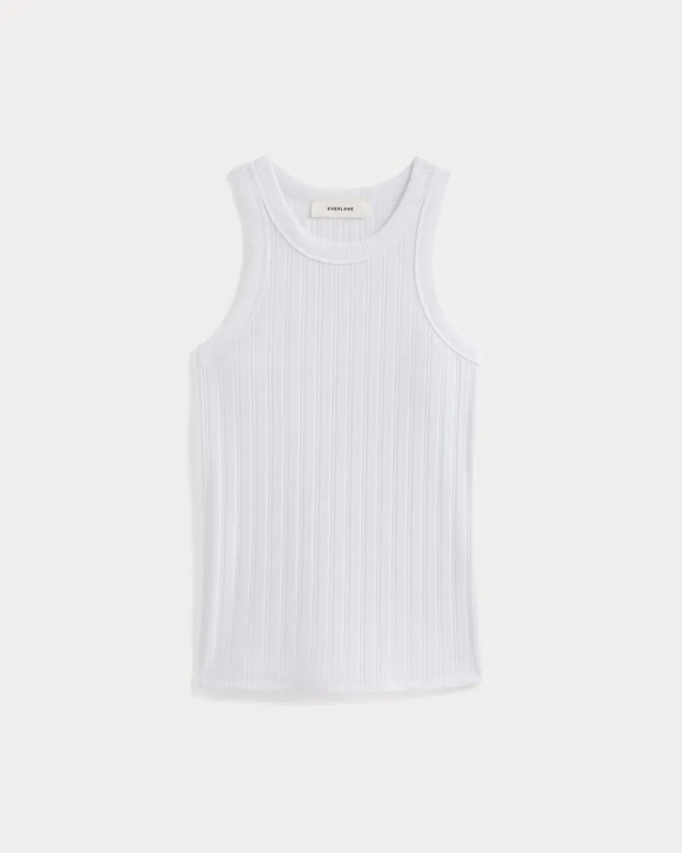 Racerback Tank in Pointelle