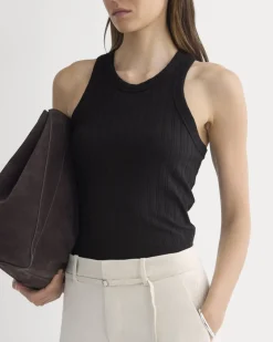 Racerback Tank in Pointelle