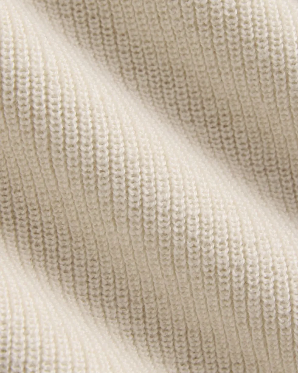 Relaxed V-Neck Vest in Cotton Merino