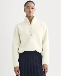 Reversible Teddy Half-Zip Pullover