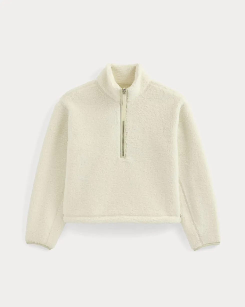 Reversible Teddy Half-Zip Pullover