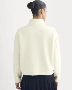 Reversible Teddy Half-Zip Pullover