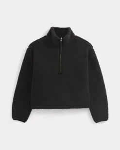 Reversible Teddy Half-Zip Pullover