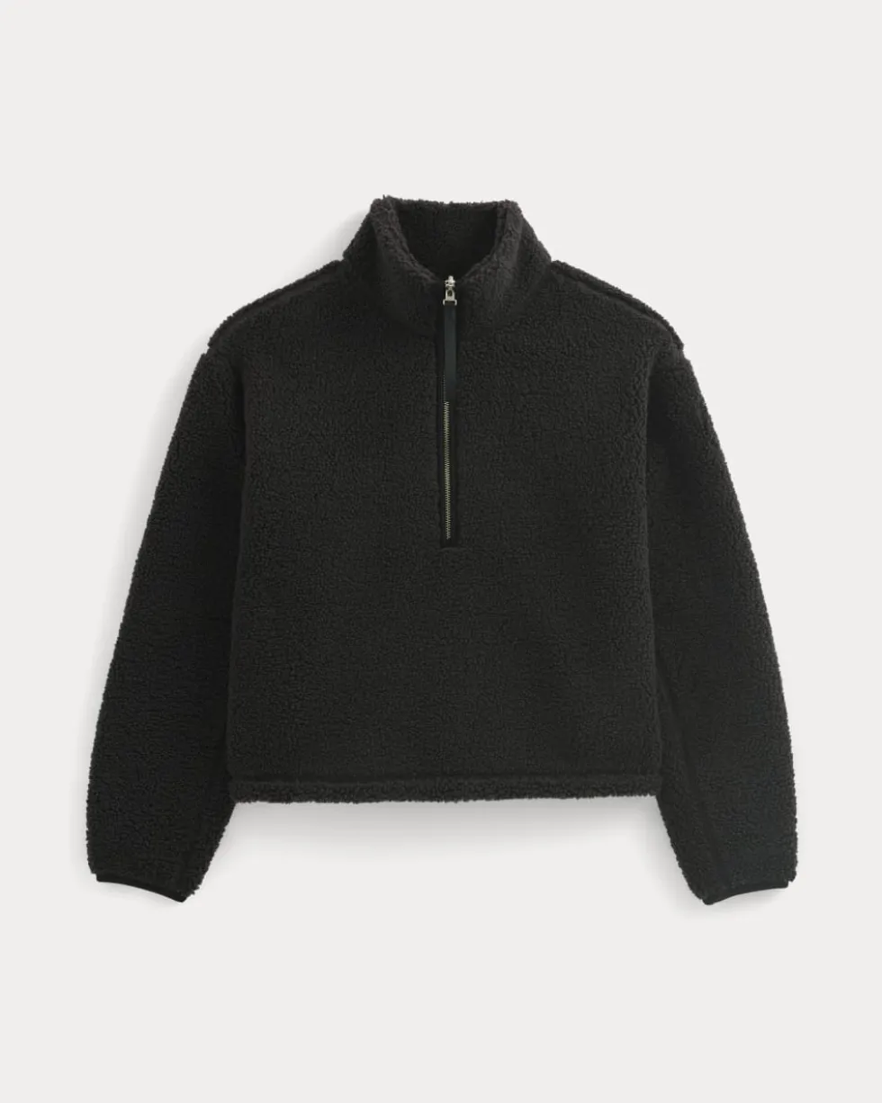 Reversible Teddy Half-Zip Pullover