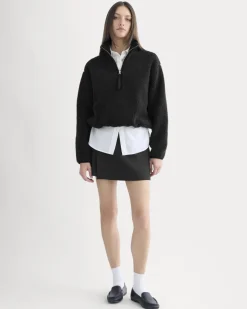 Reversible Teddy Half-Zip Pullover