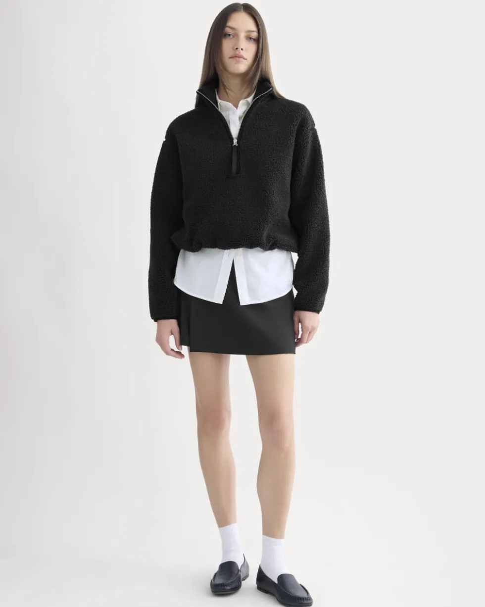 Reversible Teddy Half-Zip Pullover