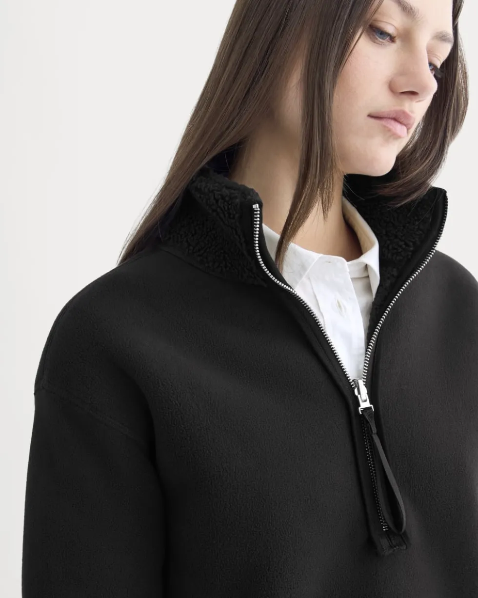 Reversible Teddy Half-Zip Pullover