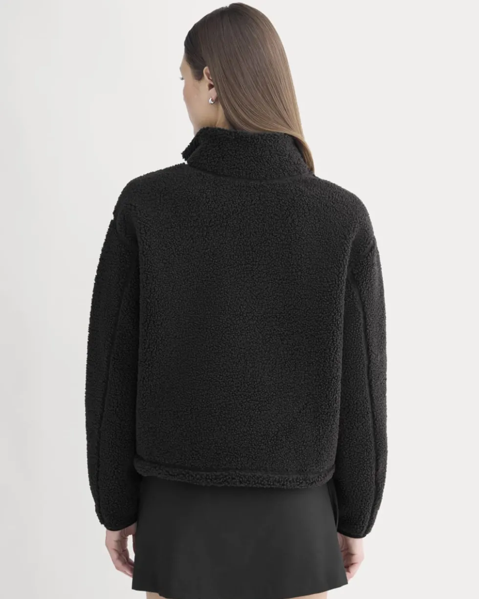 Reversible Teddy Half-Zip Pullover