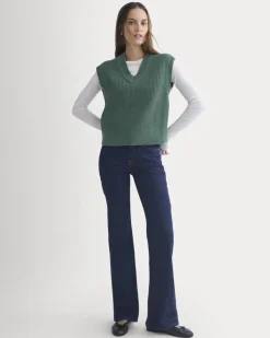 Ribbed V-Neck Vest in Everyday Cotton