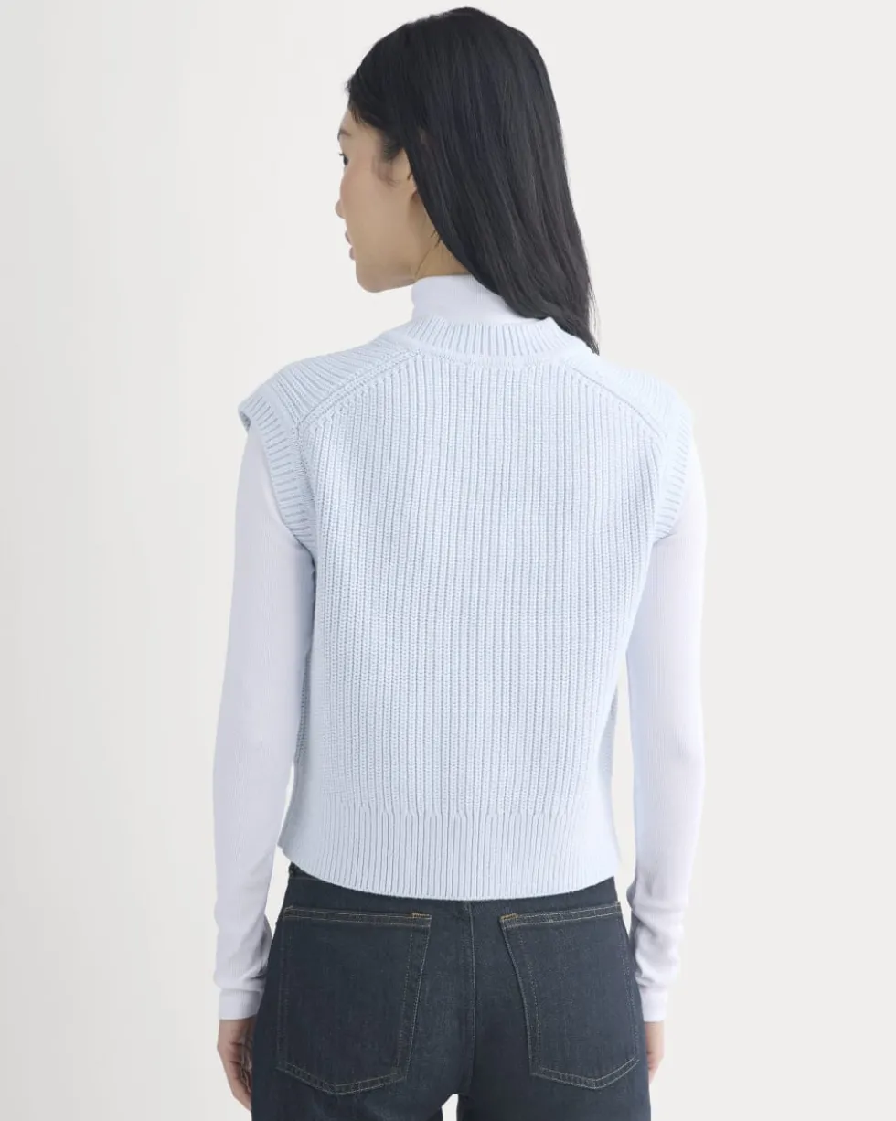 Ribbed V-Neck Vest in Everyday Cotton