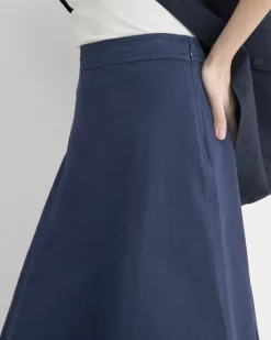 Seamed Midi Skirt