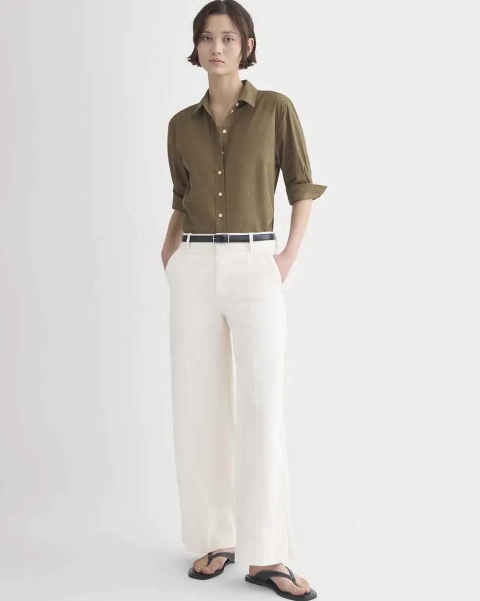 Seamed Wide-Leg Pant