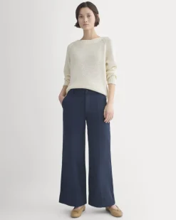 Seamed Wide-Leg Pant