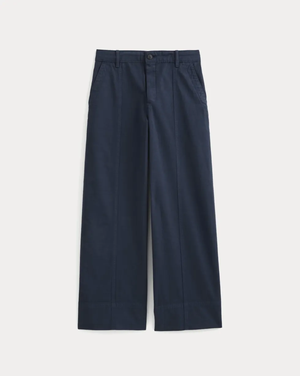 Seamed Wide-Leg Pant