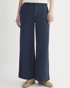 Seamed Wide-Leg Pant