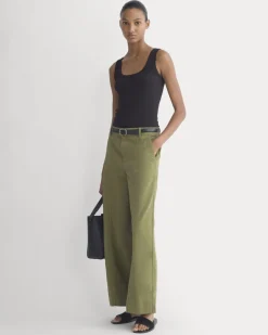 Seamed Wide-Leg Pant