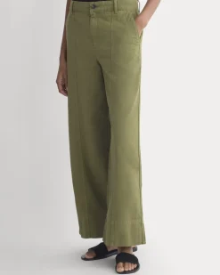Seamed Wide-Leg Pant