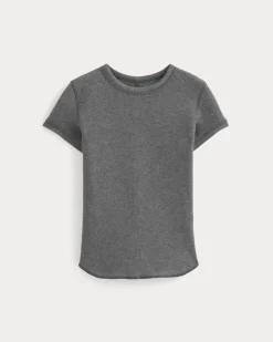 Shrunken Tee in Cozy Waffle