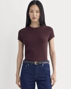 Shrunken Tee in Cozy Waffle