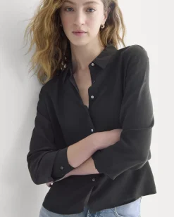 Shrunken Top in Washable Silk