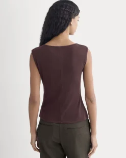 Sleeveless Button-Up in Butterluxe