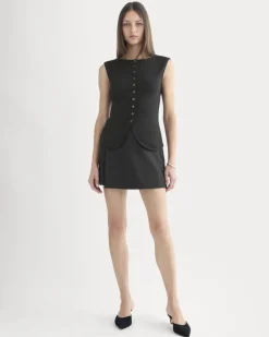 Sleeveless Button-Up in Butterluxe