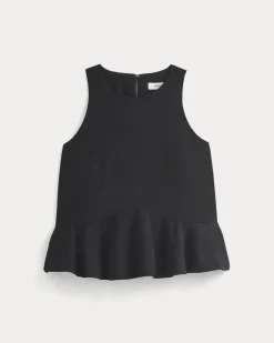Sleeveless Peplum Top