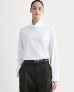Slouchy Turtleneck In Essential Cotton