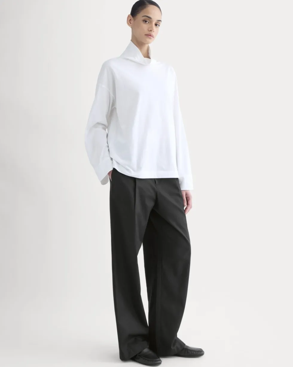Slouchy Turtleneck In Essential Cotton